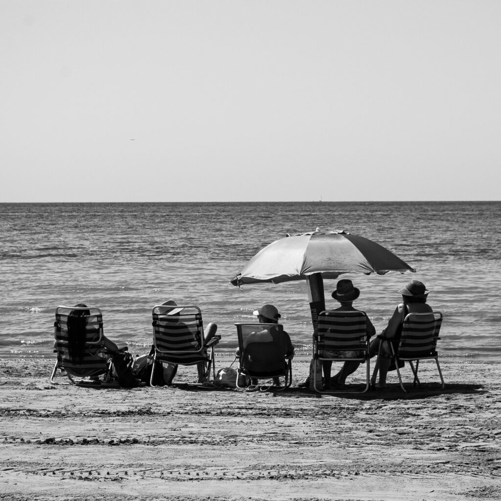 Familia en la playa